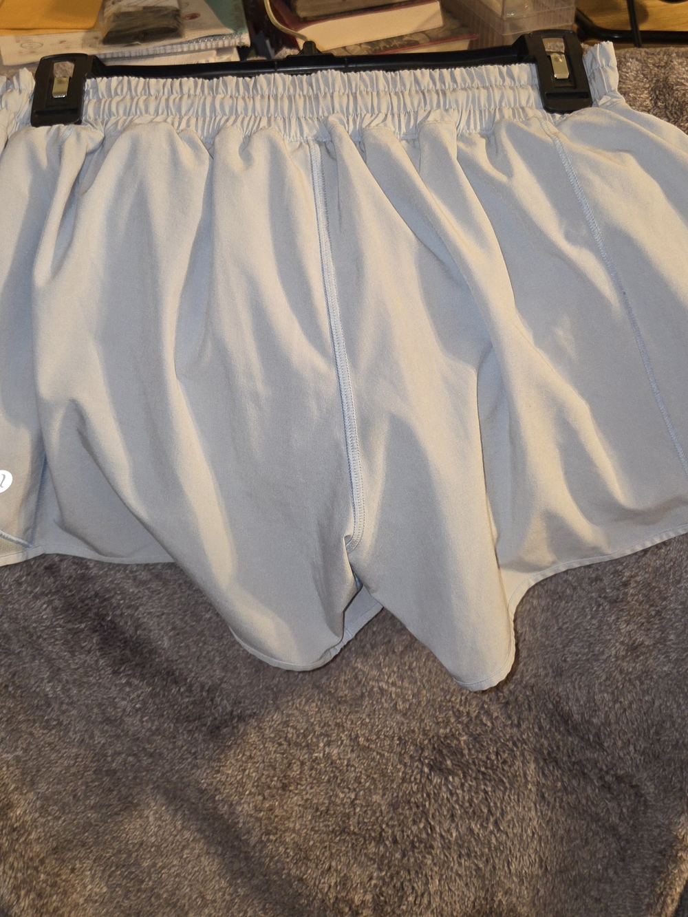 lululemon athletica Light Blue Athletic Running Shorts